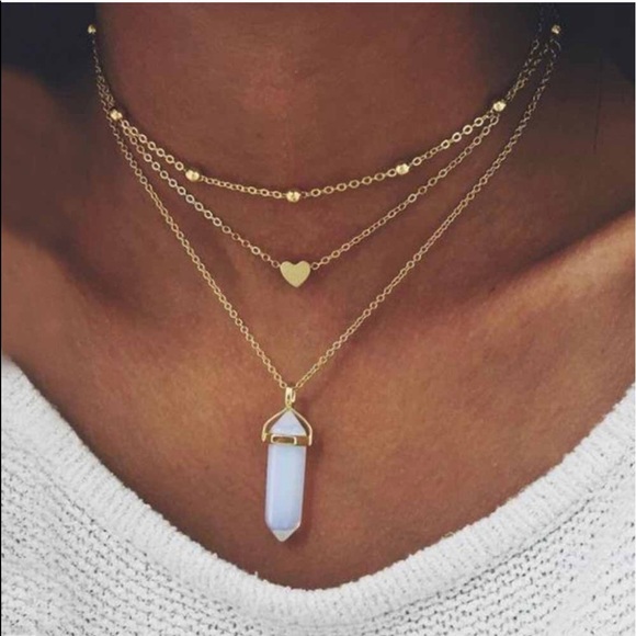 Jewelry - NEW OPAL LAYERED NECKLACE!